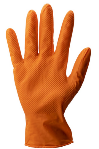Einmalhandschuhe STRONGHAND® Grip 0424 Premium Extra Stark Nitril orange